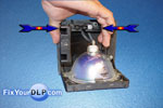 Lamp Enclosure 340-1107, Plastic Connector Holder