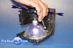 Lamp Casing 260962, Lamp Enclosure 340-1107 & Plastic Connector Holder