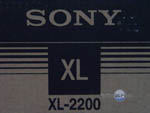 Sony XL-2200 P22h lamp and enclosure