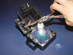 Sony XL-2200 P22h lamp and enclosure