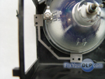Remove the screws of 1 of the metal clips.